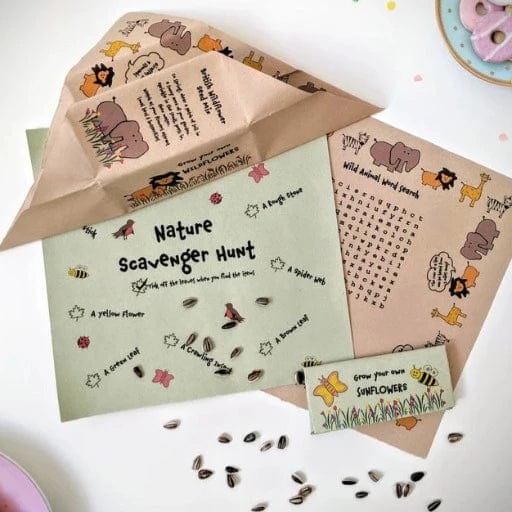 Eco-Friendly Activity Sheets with Seeds