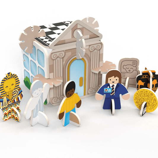 PlayPress Eco-Friendly Playsets - Museum Mini Playset
