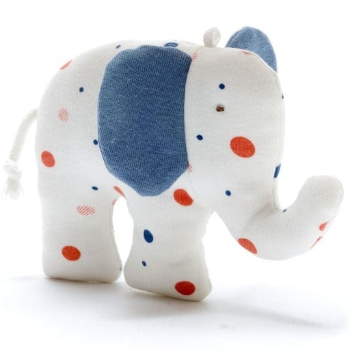 Fair Trade & GOTS Cotton Elephant Toy - www.thecotswoldecocompany.co.uk