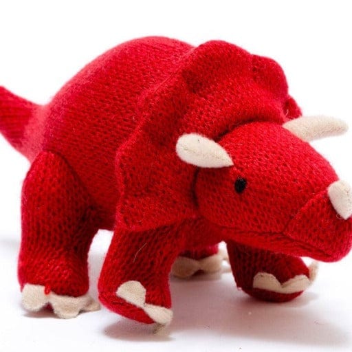 Knitted Dinosaur Rattle - www.thecotswoldecocompany.co.uk