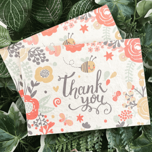 Arthur & Luna Plantable Seeded Eco-Friendly Thank You Card