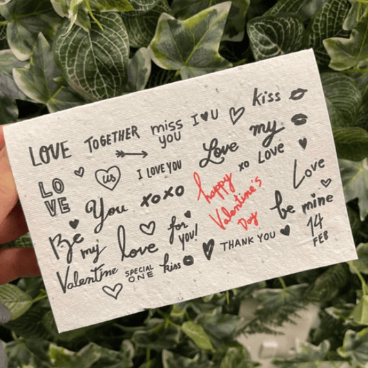 Arthur & Luna Plantable Seeded Eco-Friendly Valentines Card